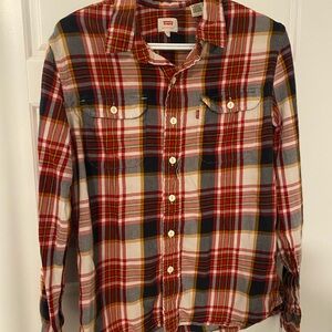 Levi's Men's Multicolor Plaid Button Down Shirt